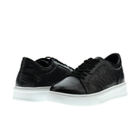 Siyah Sneaker Deri Ayakkabı