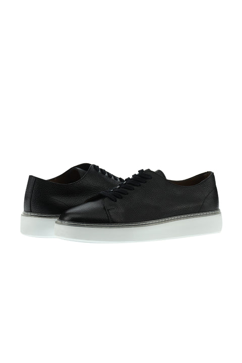 Siyah Sneaker Deri Ayakkabı