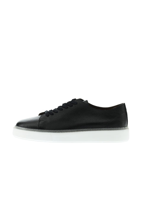 Siyah Sneaker Deri Ayakkabı