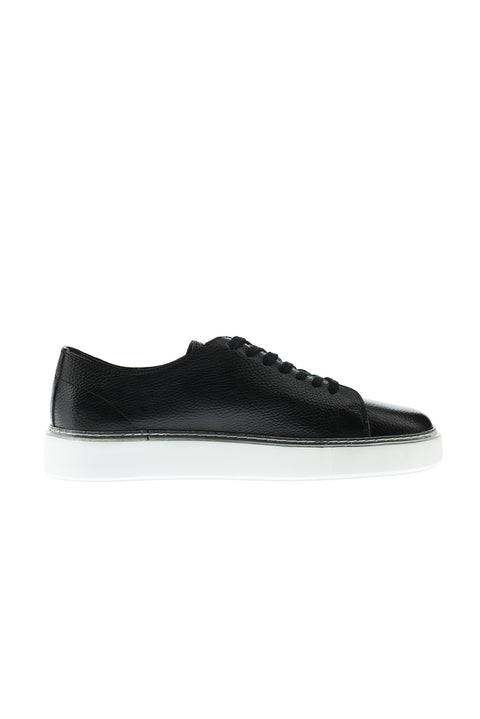 Siyah Sneaker Deri Ayakkabı