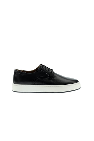  Siyah Techno-Line Sneaker Deri Ayakkabı