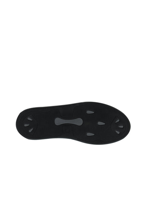 Black Techno-Line Leather Sneaker Shoes
