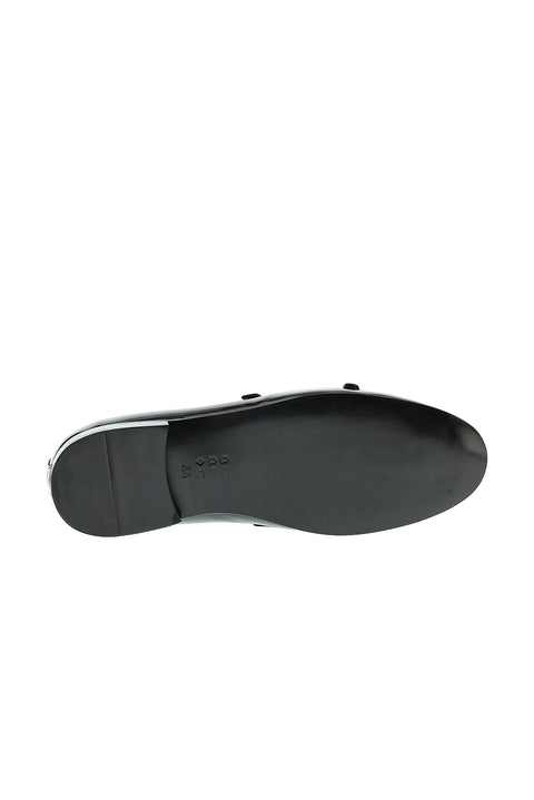 Siyah Klasik Rugan Deri Ayakkabı