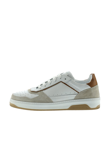  Orta Bej Sneaker Deri Ayakkabı