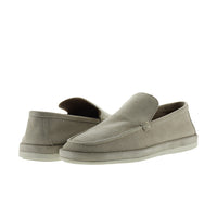 Orta Gri Süet Casual Loafer Deri Ayakkabı