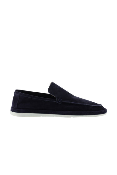  Koyu Lacivert Süet Casual Loafer Deri Ayakkabı