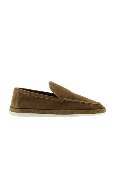  Taba Süet Casual Loafer Deri Ayakkabı