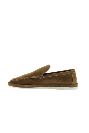  Taba Süet Casual Loafer Deri Ayakkabı