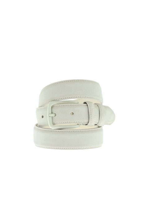 Orta Bej Spor Süet Deri Kemer