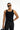 Siyah Slim Fit Dar Kesim Pamuk Fitilli Atlet