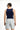 Koyu Lacivert Slim Fit Dar Kesim Pamuk Fitilli Atlet