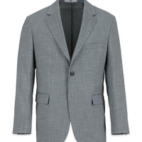 Light Smoke 6 Drop Regular Fit Standard Cut Notch Lapel Patterned Stretch Classic Jacket
