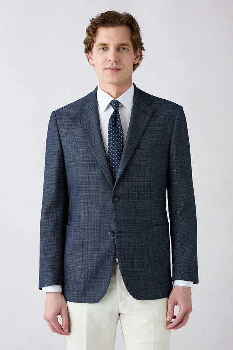 Dark Navy 4 Drop Relaxed Fit Jacket