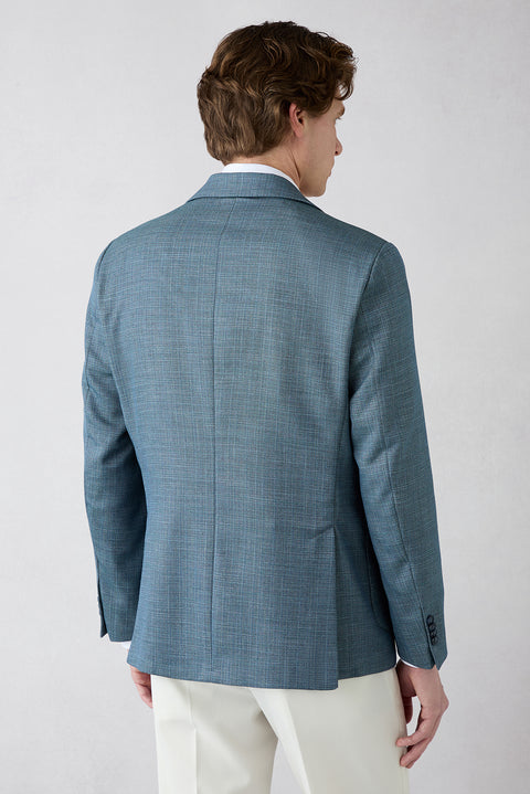 Mavi 4 Drop Relaxed Fit Rahat Kesim Mono Yaka Torba Cep Desenli Ceket