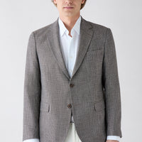 Dark Brown 4-Drop Relaxed Fit Jacket