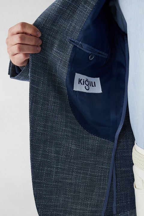 Dark Navy 4 Drop Relaxed Fit Jacket