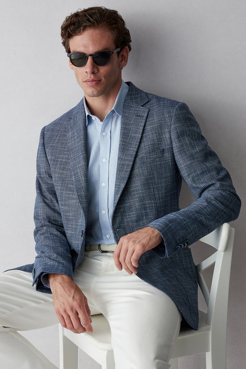 Dark Navy 4 Drop Relaxed Fit Jacket