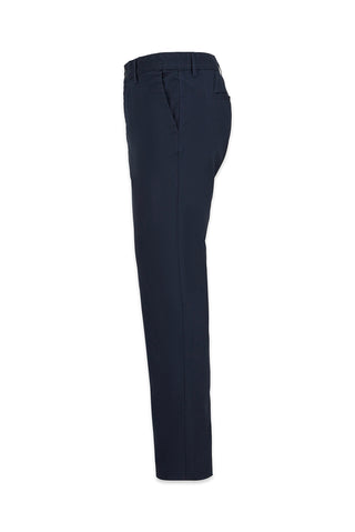  Koyu Lacivert Regular Fit Standart Kesim Likralı Esnek Yan Cepli Likralı Kanvas / Chino Pantolon
