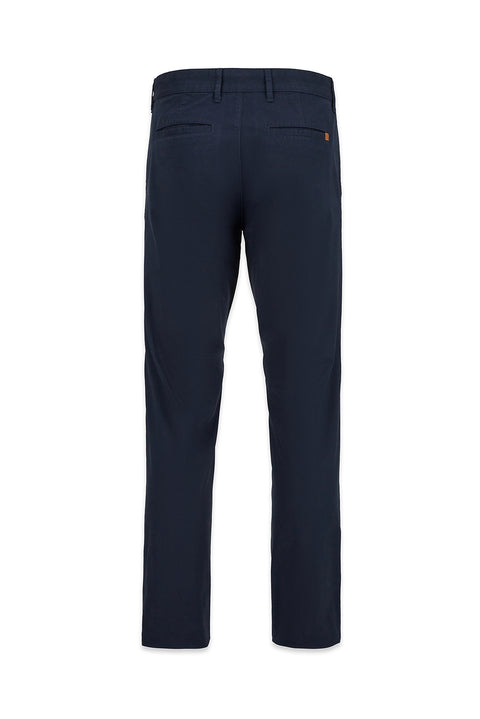 Dark Navy Regular Fit Standard Cut Canvas / Chino Trousers