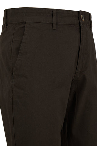  Orta Kahve Regular Fit Standart Kesim Likralı Esnek Yan Cepli Likralı Kanvas / Chino Pantolon