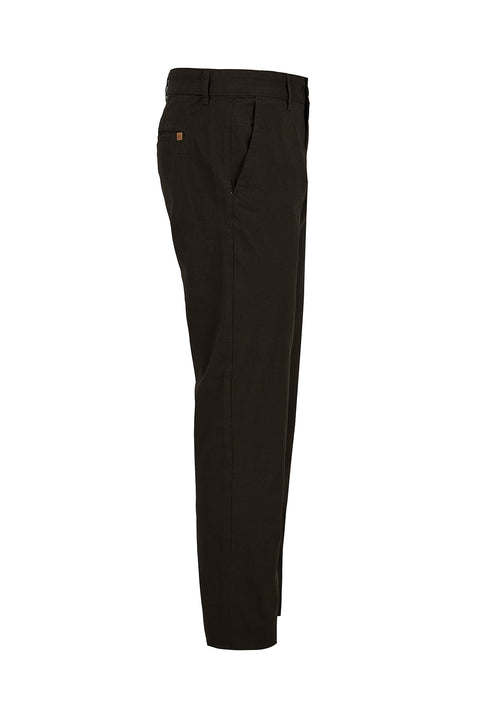 Medium Brown 6 Drop Regular Fit Standard Cut Canvas/Chino Pants