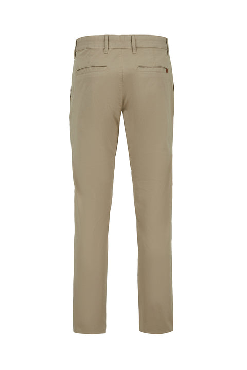 Light Beige Regular Fit Standard Cut Cotton Sweatpants