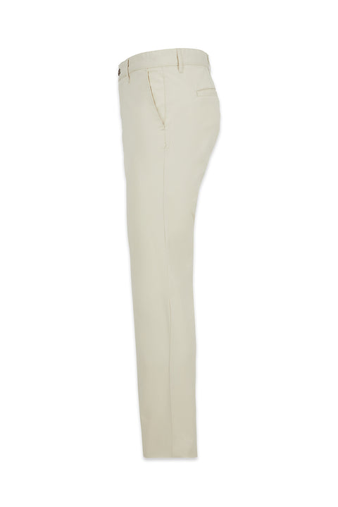Cream 6 Drop Regular Fit Standard Cut Cotton Sports Pants