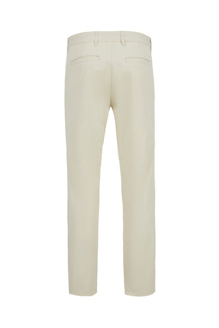  Krem Regular Fit Standart Kesim Likralı Esnek Yan Cepli Likralı Kanvas / Chino Pantolon