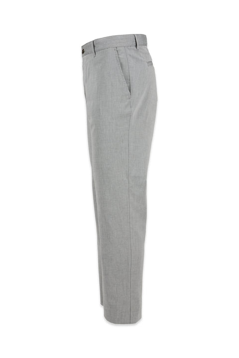 Medium Grey Relaxed Fit Canvas / Chino Trousers