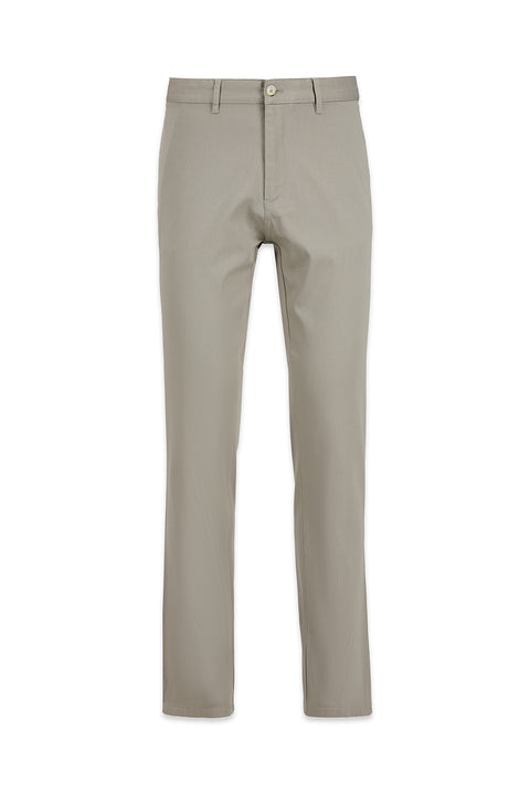 Orta Gri Regular Fit Standart Kesim Desenli Yan Cepli Likralı Kanvas / Chino Pantolon
