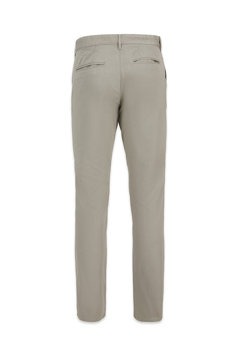 Orta Gri Regular Fit Standart Kesim Desenli Yan Cepli Likralı Kanvas / Chino Pantolon