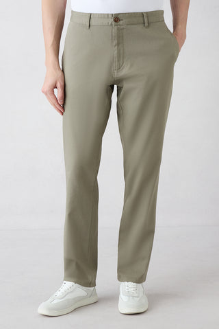  Açık Vizon 6 Drop Regular Fit Standart Kesim Desenli Yan Cepli Likralı Kanvas / Chino Pantolon