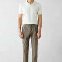 Light Mink Regular Fit Lycra Waistband Elasticated Sports Pants