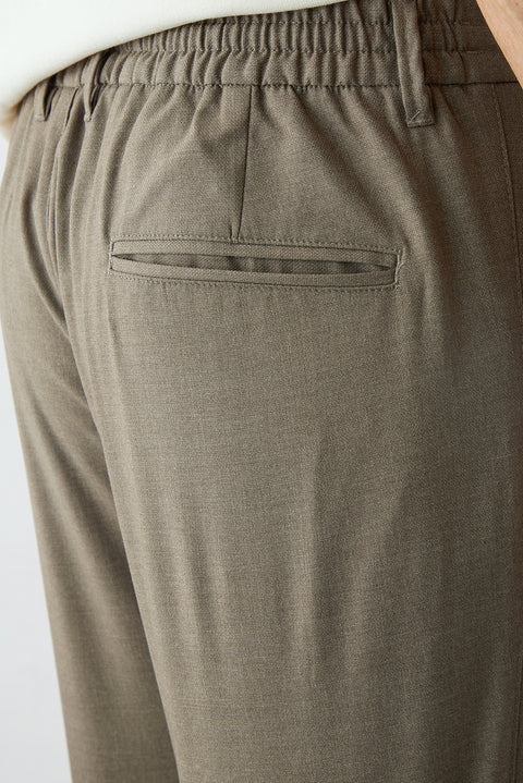 Light Mink Regular Fit Lycra Waistband Elasticated Sports Pants