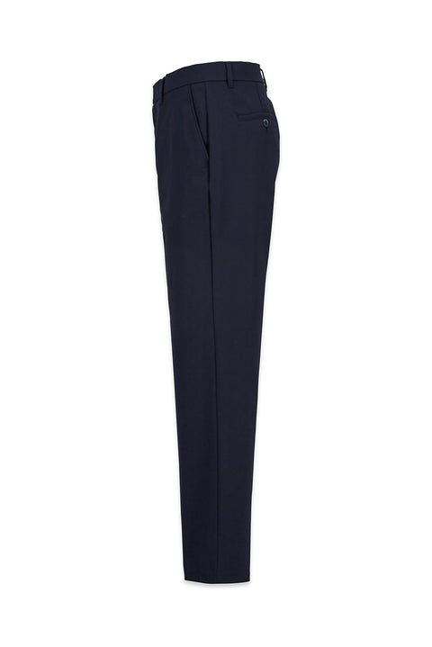 Medium Navy Straight Relaxed Fit Cotton Sports Pants
