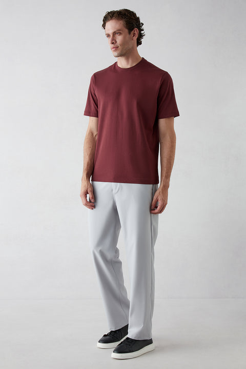 Taş Straight Relaxed Fit Likralı Esnek Yan Cepli Pantolon
