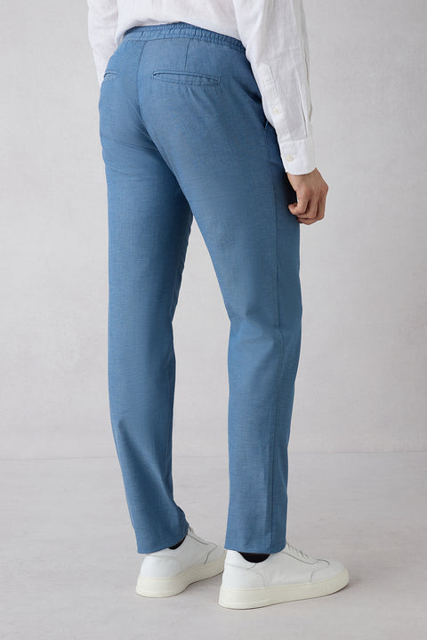 Mavi Regular Straight Fit Elasticated Waist Drawstring Pleated Stretchy Jogger Pants