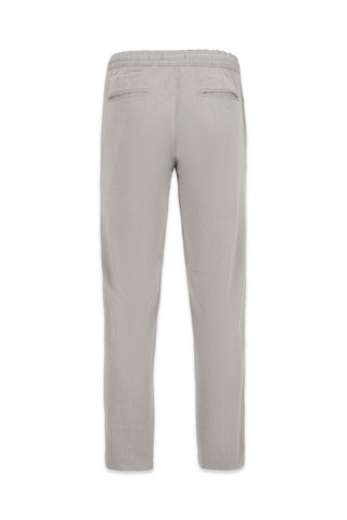  Açık Bej Regular Straight Fit Beli Lastikli İpli Pileli Likralı Jogger Pantolon