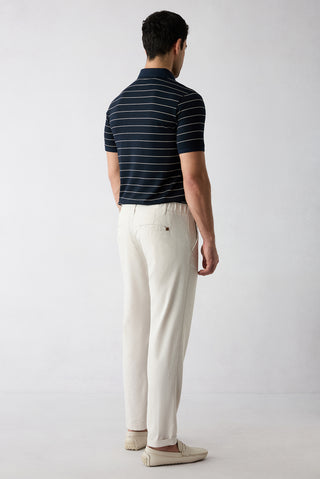  Krem Tapered Fit Düz Spor Pantolon