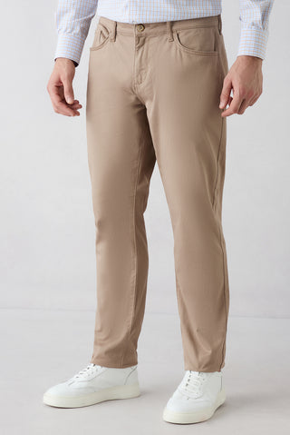  Açık Vizon Slim Fit Dar Kesim Kanvas / Chino Pantolon