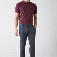 Koyu Antrasit Relaxed Fit Rahat Kesim Lyocell Karışımlı Yan Cepli Kanvas / Chino Pantolon