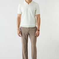 Mid Mink Regular Fit Standard Cut Lycra Elastic Waist Drawstring Baggy Trousers