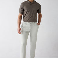 Stone Techno-Line Regular Fit Standard Cut Baggy Stretchy Elasticated Waist Drawstring Chino / Canvas Trousers