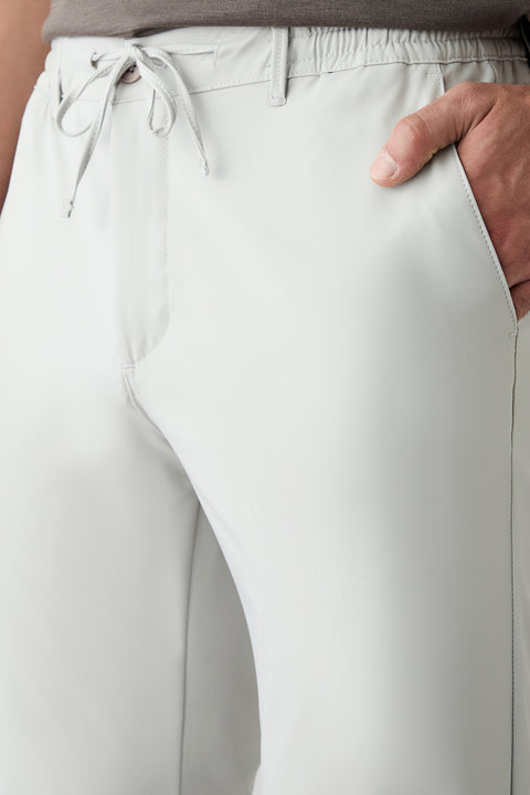 Stone Techno-Line Regular Fit Standard Cut Baggy Stretchy Elasticated Waist Drawstring Chino / Canvas Trousers