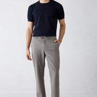 Koyu Vizon Techno-Line Regular Fit Standart Kesim Çantalı Likralı Beli İpli Chino / Kanvas Pantolon
