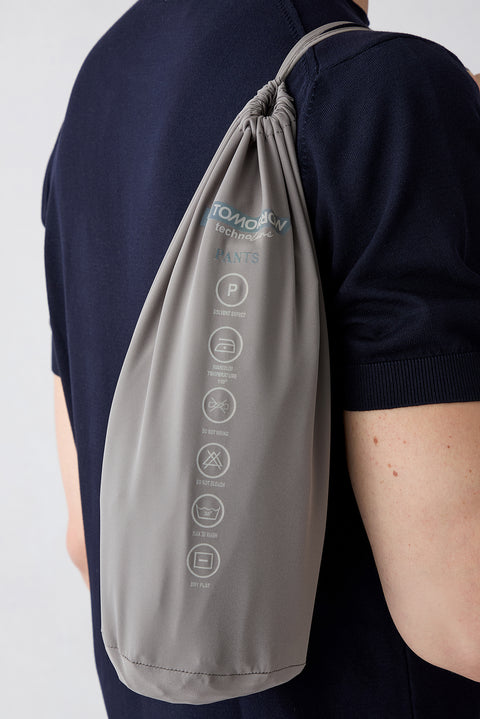 Koyu Vizon Techno-Line Regular Fit Standart Kesim Çantalı Likralı Beli İpli Chino / Kanvas Pantolon