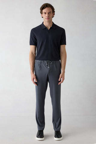  Koyu Füme Regular Straight Fit Düz Likralı Spor Pantolon
