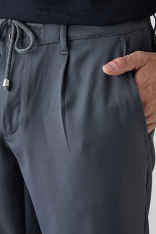  Koyu Füme Regular Straight Fit Düz Likralı Spor Pantolon