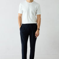Dark Navy Regular Fit Standard Cut Canvas / Chino Trousers