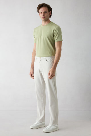  Taş Relaxed Fit Rahat Kesim Kanvas / Chino Pantolon